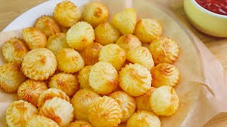 Only 3 Ingredients Dont Fry Potatoes Crispy Bubble Potato Chips Recipe [upl. by Nethsa808]