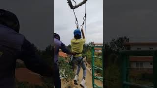 zipline suggeeresort outing resort suggee bangalore anekal [upl. by Norud]