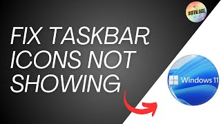 Fix Taskbar Icons Not Showing Missing Invisible And Blank In Windows 11 [upl. by Aiuoqes]