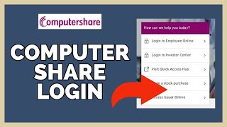 Computershare Login How To Sign in To Computershare Account On PC 2023 [upl. by Nnayram476]