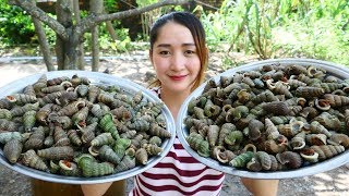 Yummy Whelk Cooking Coconut Juice Recipe  Cooking Skill [upl. by Goldy328]