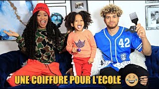 CHALLENGE  MON COPAIN COIFFE NOTRE FILLE POUR LECOLE VLOGMAS DAY 12 [upl. by Ennalyrehc384]