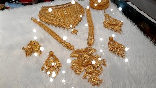 Rupar full bridal set  Gold polish  silver jewllery  Forazi Channel [upl. by Jacquette]