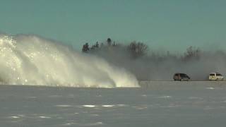 RAILREEL AWESOME Ontario Southland Railway Snow Plow Run Feb 3 2011 [upl. by Erreipnaej916]