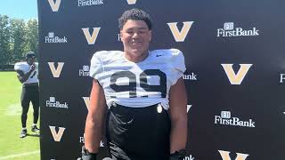 DT Devin Lee post fall practice 821 [upl. by Anelak718]