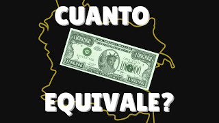 ¿Cuanto es un MILLON de DOLARES en pesos COLOMBIANOS 2022 [upl. by Wind988]