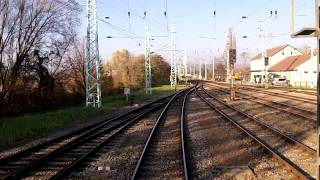 Führerstandsmitfahrt Cab Ride Sopron  Ebenfurth Time Lapse [upl. by Sairahcaz]