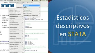 Descriptivos y Frecuencias en STATA [upl. by Chipman]