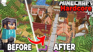 I Transformed a Village into a CITY in Hardcore Minecraft Survival 23 [upl. by Berkley]