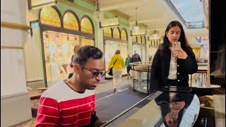 Scientist  Coldplay at Sydney Queen Victoria Building Piano Cover by Ankur Public Piano Cover [upl. by Corbie]