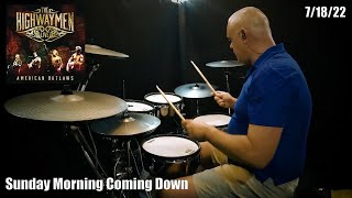 The Highwaymen  Sunday Morning Coming Down  Drum Cover [upl. by Lorin]