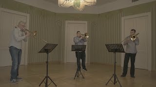 Johann Pachelbel Ciaconna fmoll  Szeged Trombone Ensemble by György Gyivicsan [upl. by Yorel]