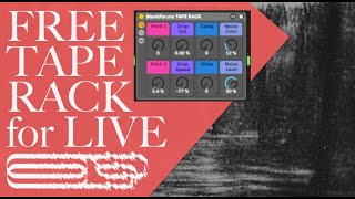 FREE TAPE EFFECT for Ableton Live  CASSETTE EMULATOR for production DAW recording mixing [upl. by Vasyuta]