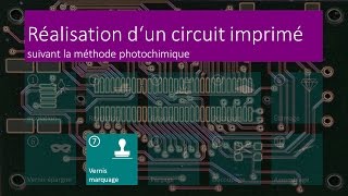 Réalisation dun circuit imprimé  07 Vernis marquage  FR [upl. by Damahom]