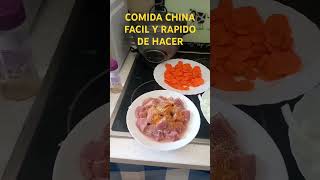 COMIDA CHINA FACIL Y RAPIDO DE HACER CERDO SALTEADO DE LEGUMBRES [upl. by Accissej]