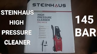 STEINHAUS HIGH PRESSURE CLEANER PROHPC18 1800w 140bar review and tutorial [upl. by Ayahc]