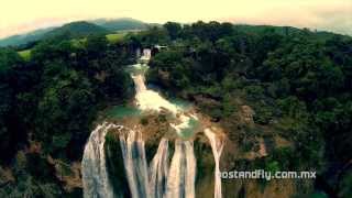 Cascadas El Meco y El Salto desde el aire  DJI Phantom [upl. by Oates]