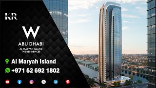 W Residences Abu Dhabi by Taraf  Al Maryah Island’s Finest Homes [upl. by Ceporah]