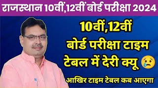 Rbse 10th12th Exam 2024 Time Table 2024  RBSE Board Exam Date 2024 Big News Today  RBSE News [upl. by Filahk686]