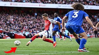 Leandro Trossard Goal vs Leicester City Kai Havertz Goal Arsenal vs Leicester Highlights 2024 [upl. by Allcot]