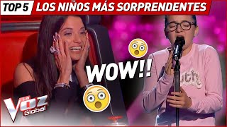 Los niños MÁS SORPRENDENTES de La Voz Kids [upl. by Etnecniv]