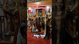 Kris’ Knighting Ceremony at Medieval Times vlog medieval dallas [upl. by Auqkinahs]