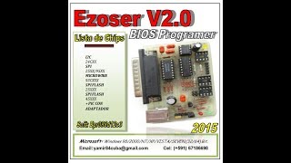 Programador de Memorias 25xxx 24xxx 93xxx EZOSER V20 BIOS Programer [upl. by Akcimahs]