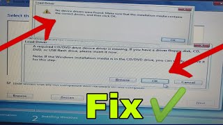 No Device Drivers Were Found On Windows 7 Installation Fix Issue ll Techno Saroz ll 2020 ll [upl. by Trow259]