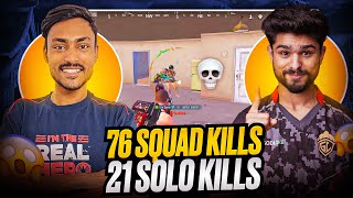 SOLO 21 FINISHS🤯 amp 76 SQUAD KILLS ☠IN CONQUEROR LOBBY WITH LoLzZzGaming💀🔥 I BGMI HIGHLIGHT [upl. by Rillings31]