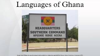 Languages of Ghana [upl. by Clarise]