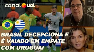 🔴 BRASIL É VAIADO EM EMPATE COM URUGUAI EQUIPE NÃO MOSTRA EVOLUÇÃO E VOLTA A SER POUCO CRIATIVO [upl. by Itoc106]