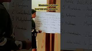 How to learn phylums of invertebrates trendingshorts shortsfeed short shorts biology [upl. by Roy]