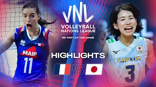 🇫🇷 FRA vs 🇯🇵 JPN  Highlights  Week 2  Womens VNL 2024 [upl. by Selokcin]