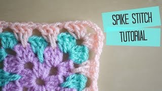 CROCHET Granny Spike Stitch tutorial  Bella Coco [upl. by Maxy844]