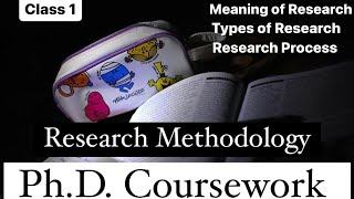 PhD Coursework Research Methodology for PhD  Research and its types Research Process  Unit 1 [upl. by Lait31]