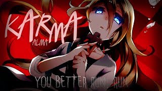 Nightcore ↬ Karma lyrics [upl. by Novhaj]