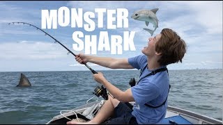 MONSTER SHARK FISHING  TOWED out to SEA HD [upl. by Veal]