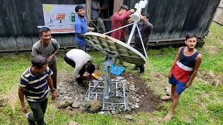 VSAT Installation at 10000feet near Tasking Arunachal Pradesh [upl. by Doralyn]