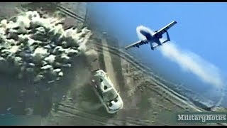 A10 Warthog 30mm cannon vs Taliban getaway vehicle [upl. by Richmond]