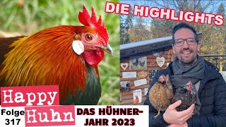 Von Sitzstangen im Hühnerstall bis Legeleistung und Hühnerfütterung  Das Jahr 2023 bei HAPPY HUHN [upl. by Aihsot291]