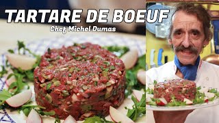 TARTARE DE BOEUF  Une recette facile et rapide idéal pour lété servi comme dans les années 80 s [upl. by Nainatrad]