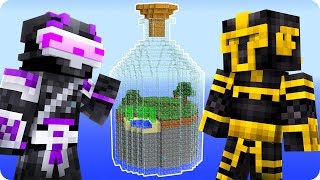 ATRAPADOS DENTRO DE UNA BOTELLA EN MINECRAFT 😱 [upl. by Lynad803]