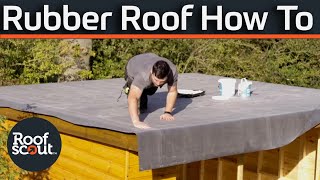 How to install a rubber roof  Is it difficult [upl. by Ellac741]