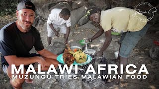 Malawi Africa Food Adventure Trying African Food with Locals [upl. by Everara]