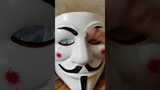 Meesho review LIFE BETTER® V for Vendetta Comic Face Mask Anonymous Guy Fawkes White Money Heist [upl. by Hyatt844]