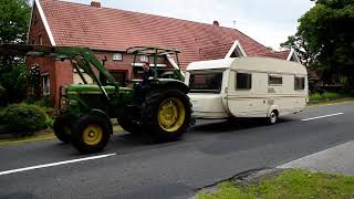 Anfahrt Oldtimertreffen Veenhusen Pampa Lanz Hanomag Güldner [upl. by Nail]