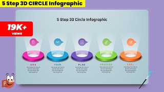 70PowerPoint Presentation with 5 Step 3D Circular Infographic  Free PowerPoint Templates [upl. by Loveridge]