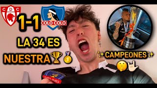 REACCIÓN COPIAPÓ VS COLO COLO  EL POPULAR ES EL CAMPEÓN DEL AÑO 2024🤟🏻🏆 [upl. by Suaeddaht]