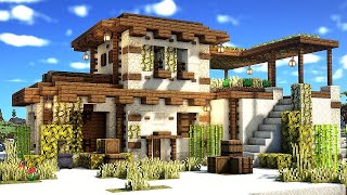 Minecraft How to build Desert House Survival base Quick Tutorial [upl. by Fenner]