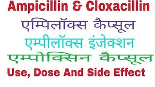 Ampicillin use in HindiAmpoxin 500 mg capsuleAmpilox 500 mg capsule [upl. by Thera]